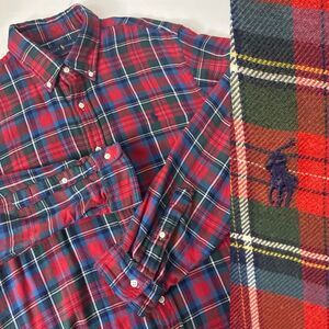 Ralph Lauren Polo Striped Men’s Button Shirt XL Flannel Lined Preppy Casual